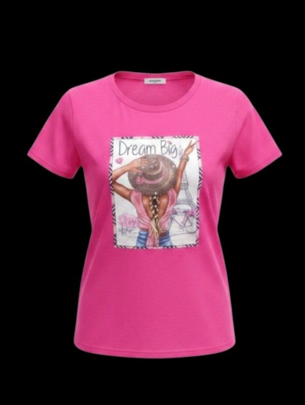 Dream Big Graphic Tee - Hot Pink